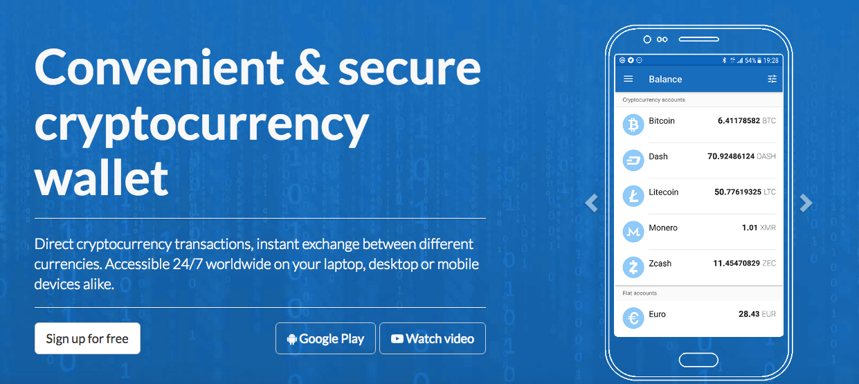 Cryptonator Cryptocurrency Wallet